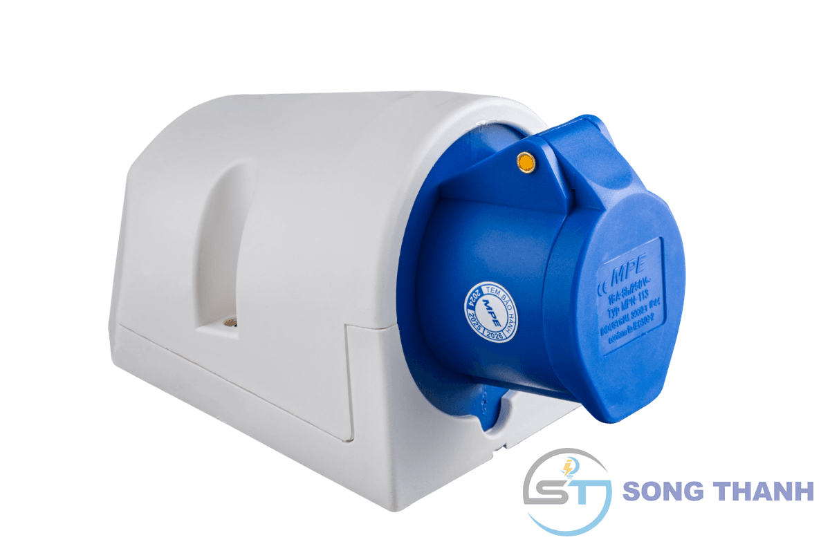 Ổ cắm cố định gắn nổi 2P+E