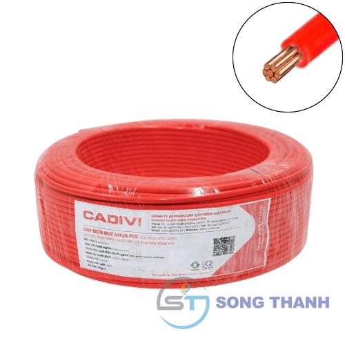 Dây cáp điện 1 lõi Cadivi CV/LF-2.5 mm2 (Đỏ) – 0.6/1KV