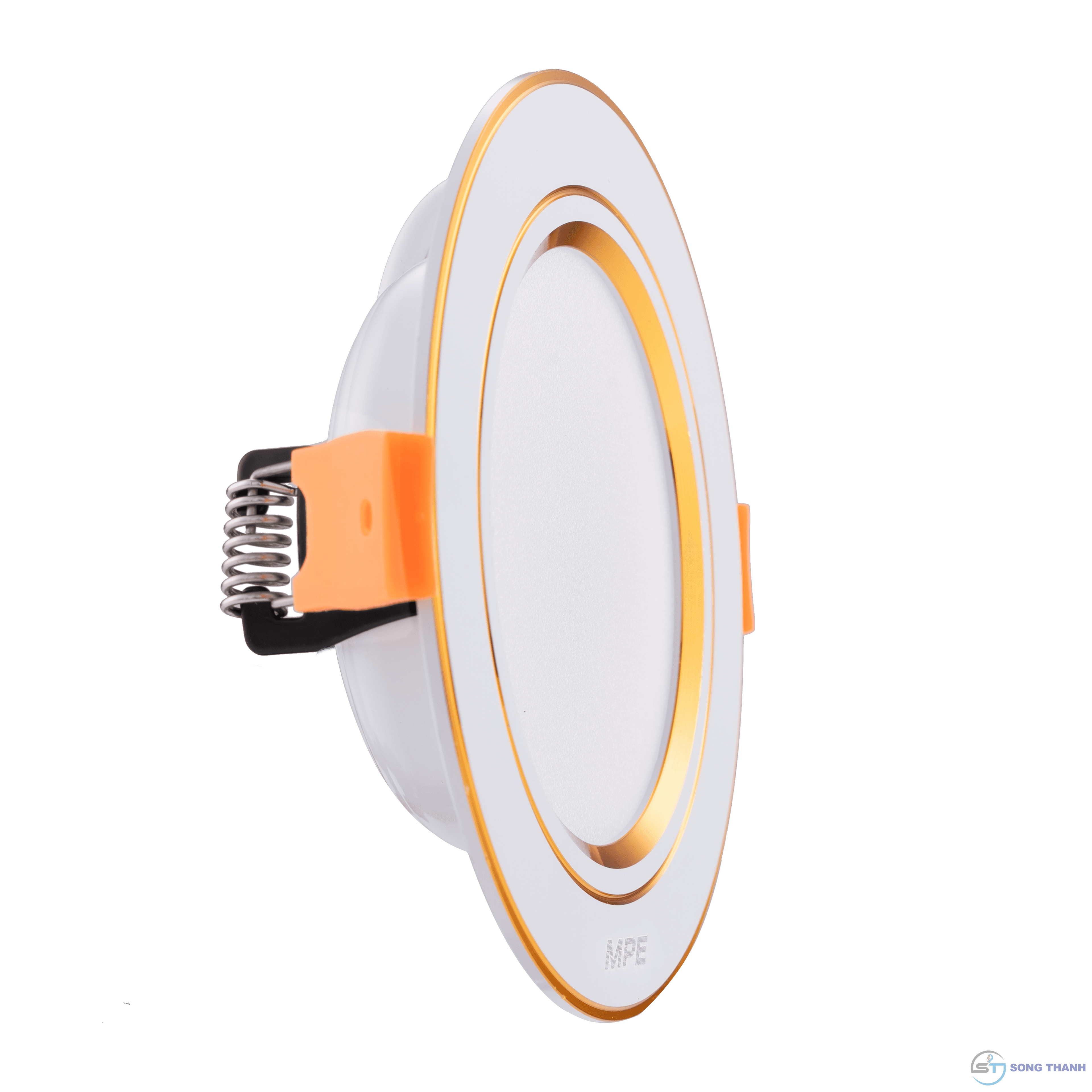 Đèn led downlight viền vàng phi 140mm