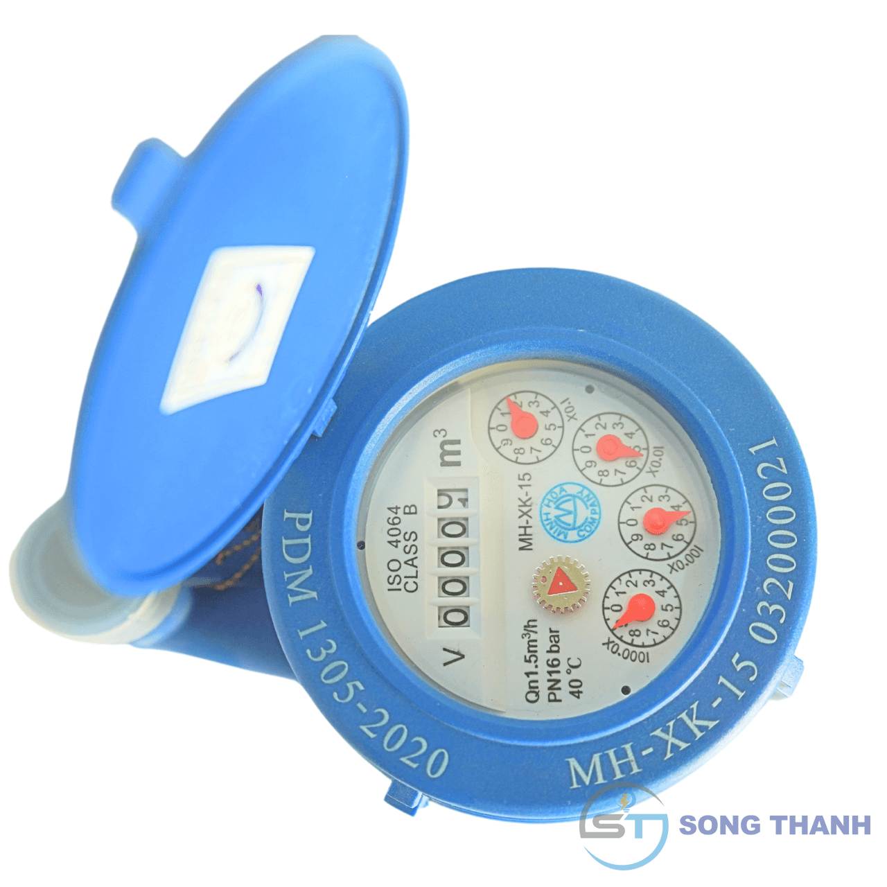 Đồng hồ thân nhựa, loại từ, đa tia, cấp B MH-XK - DN15