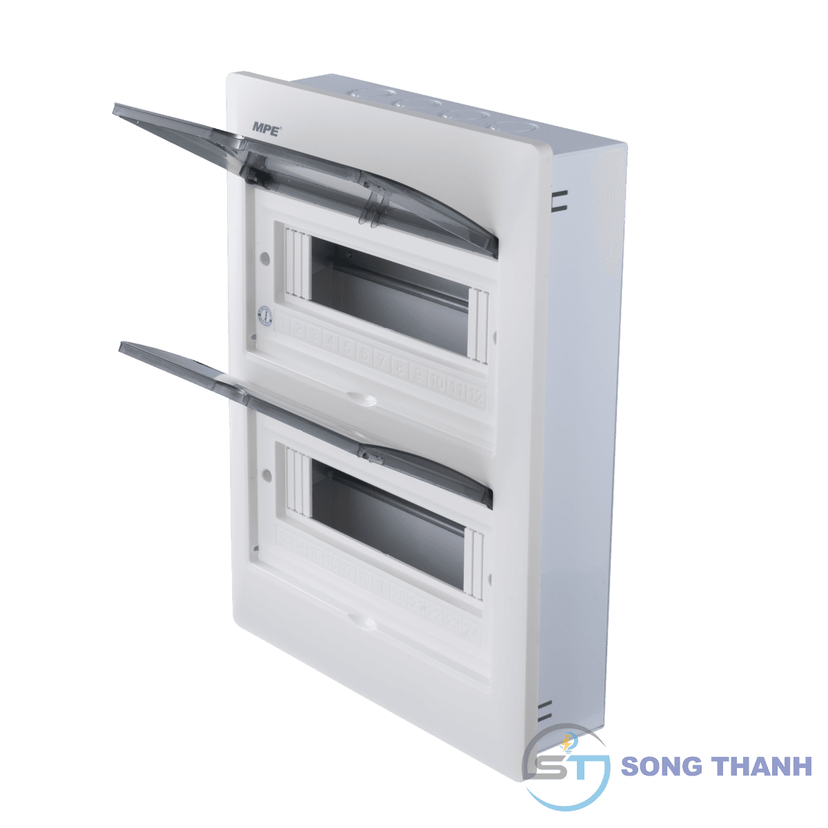 Tủ điện âm tường 24 đường đế sắt