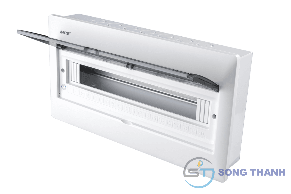Tủ điện âm tường 20 đường đế sắt