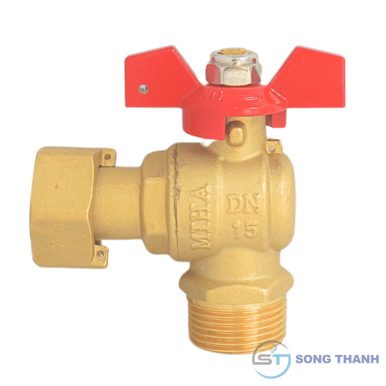 Van góc đồng tay hợp kim MIHA - DN15
