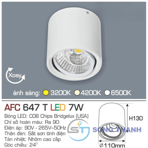 Lon nổi led 647T 7W