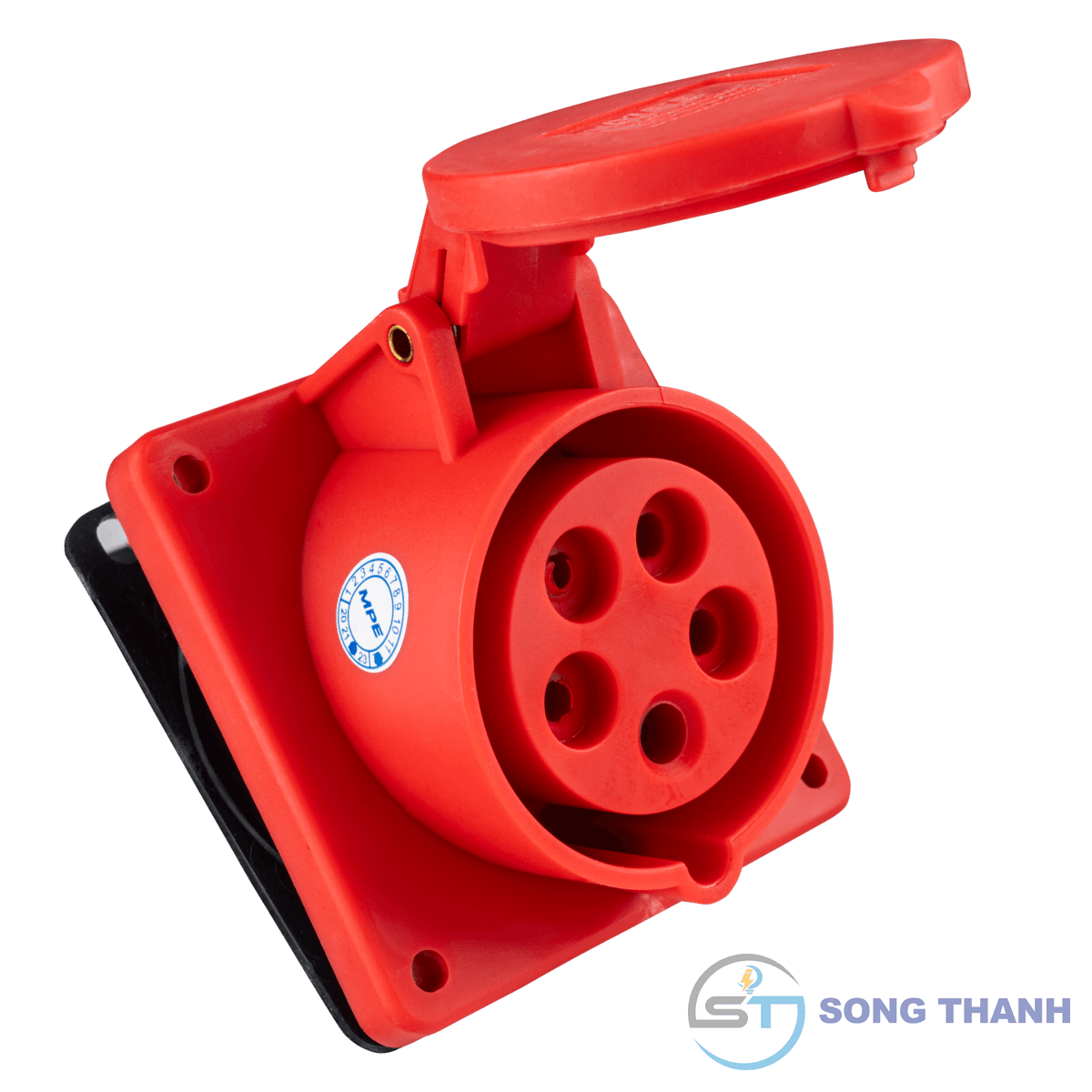 Ổ cắm cố định loại xéo 3P+N+E