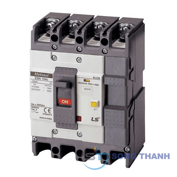 CB khối chống giật 100A 4P 30mA 18kA