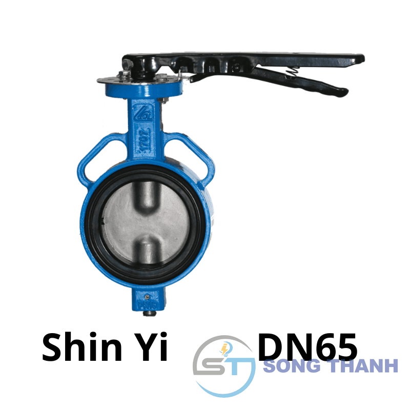 Van bướm tay gạt DN65