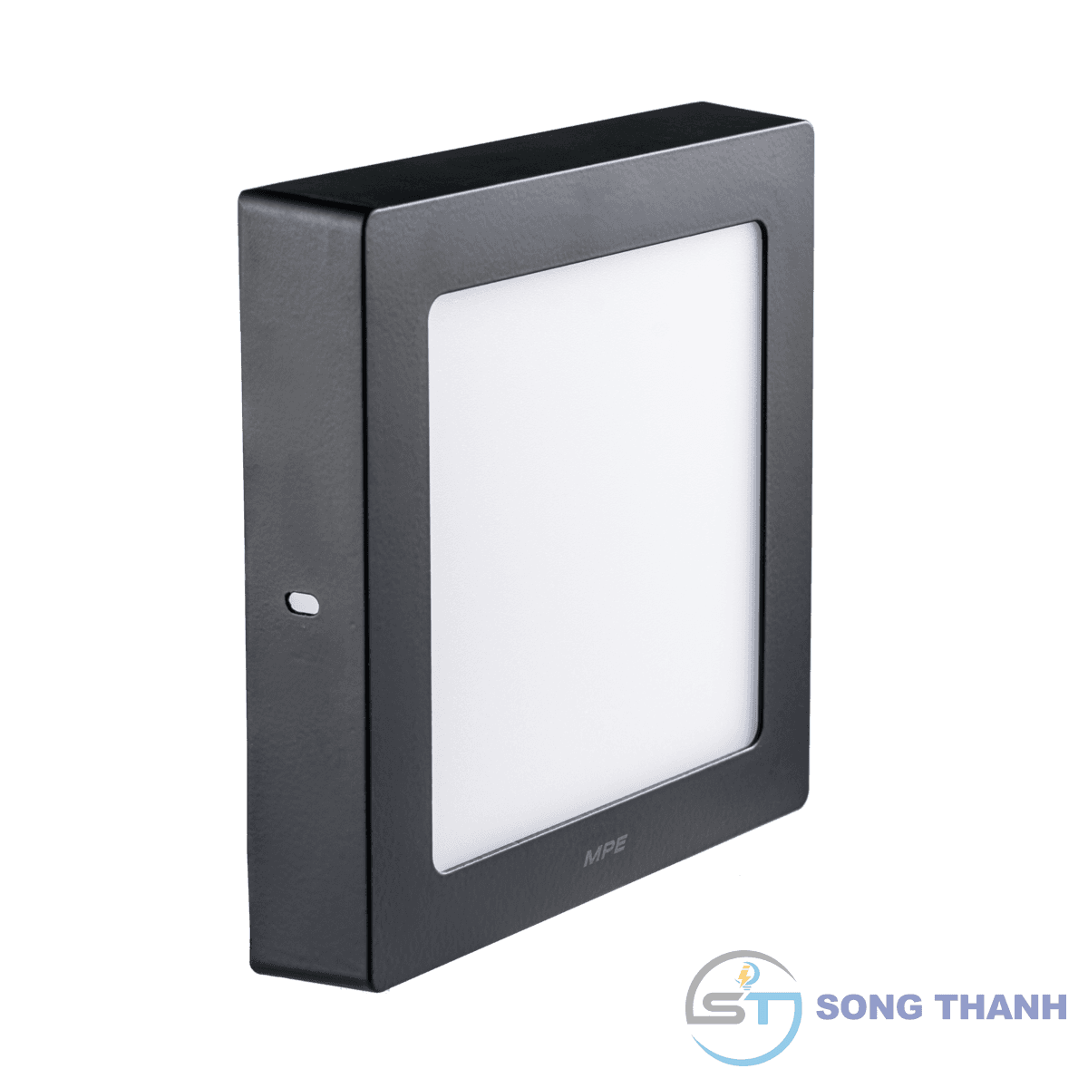 Đèn led panel vuông nổi, thân đen,