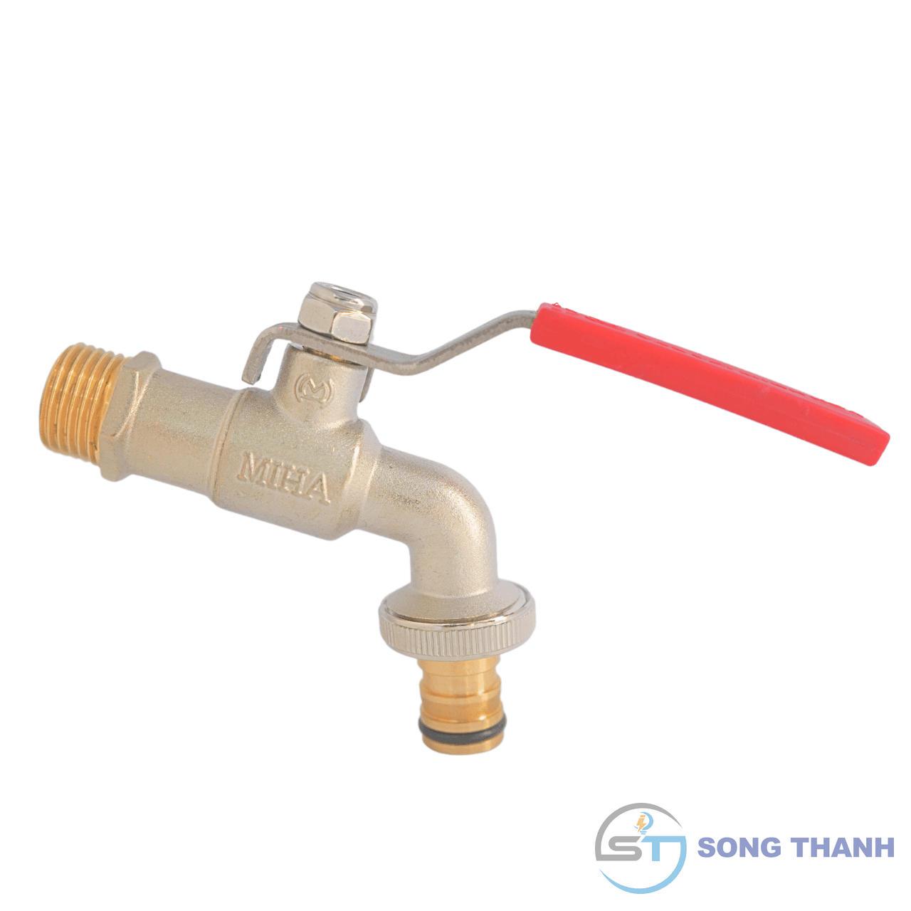 Vòi vườn đồng mạ tay gạt MIHA - DN15