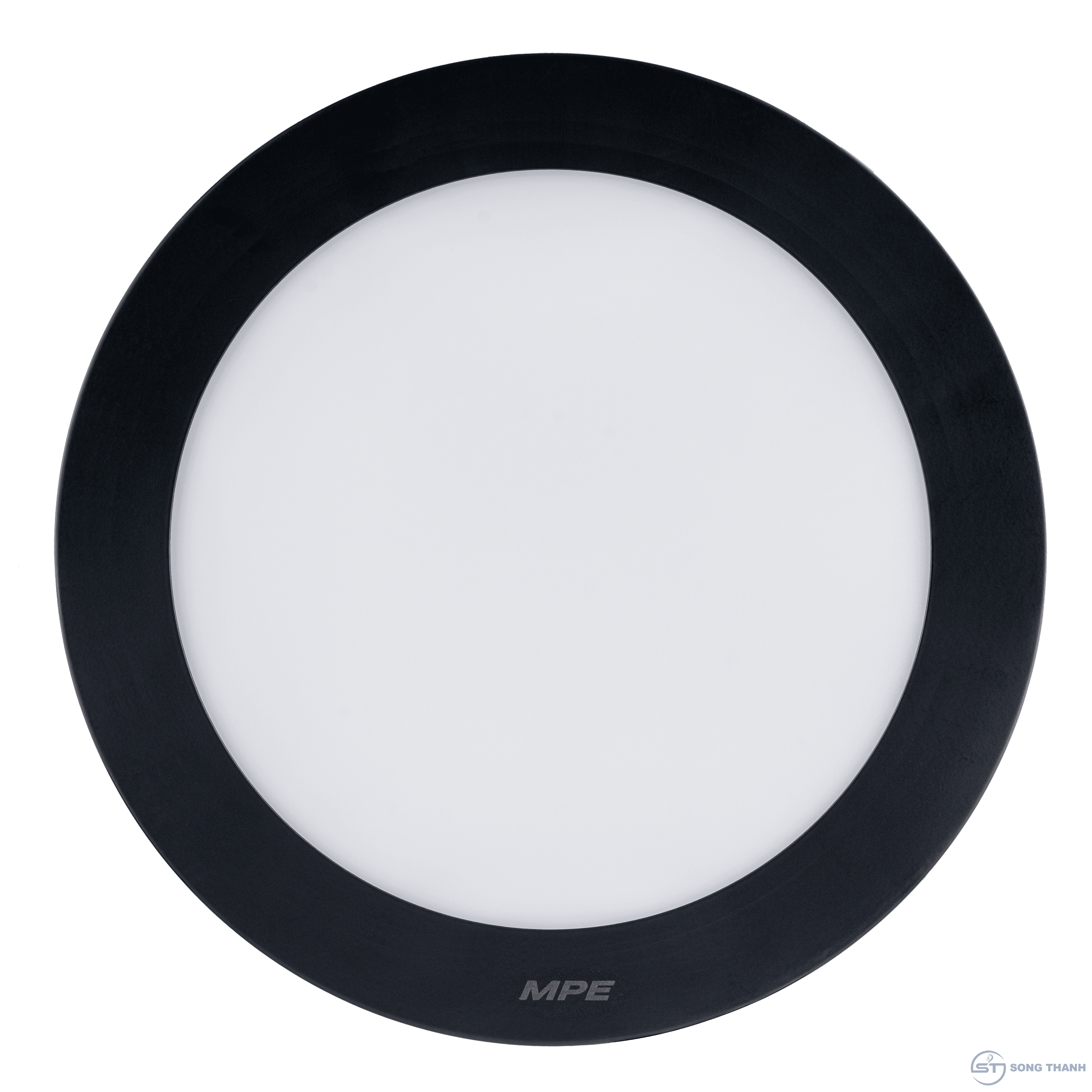 Đèn led panel tròn nổi, thân đen,