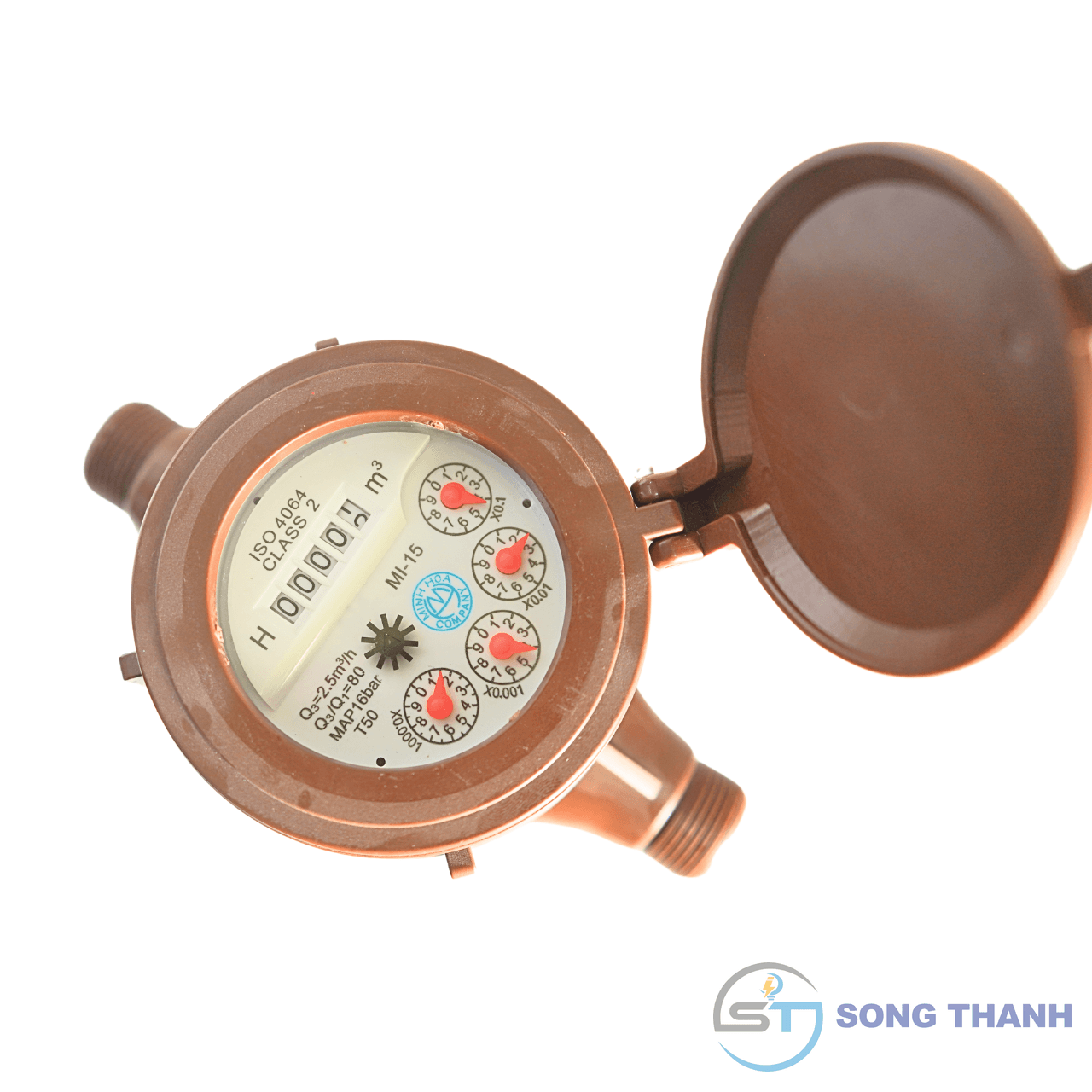 Đồng hồ thân nhựa, loại từ, đa tia, cấp B MI - DN15