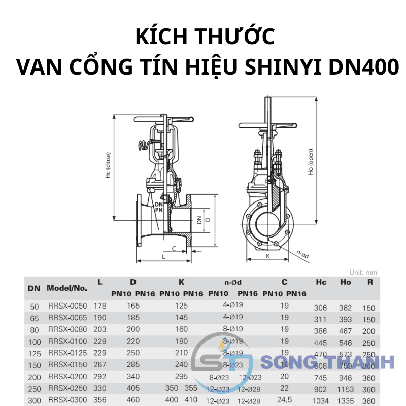 Van cổng tín hiệu DN400