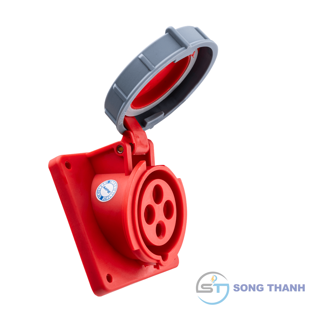 Ổ cắm cố định loại xéo 3P+E