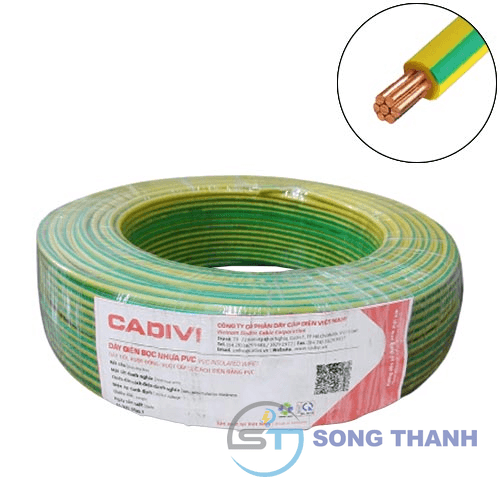 Dây tiếp địa Cadivi CV/LF-2.5 mm2 (TE) – 0.6/1KV