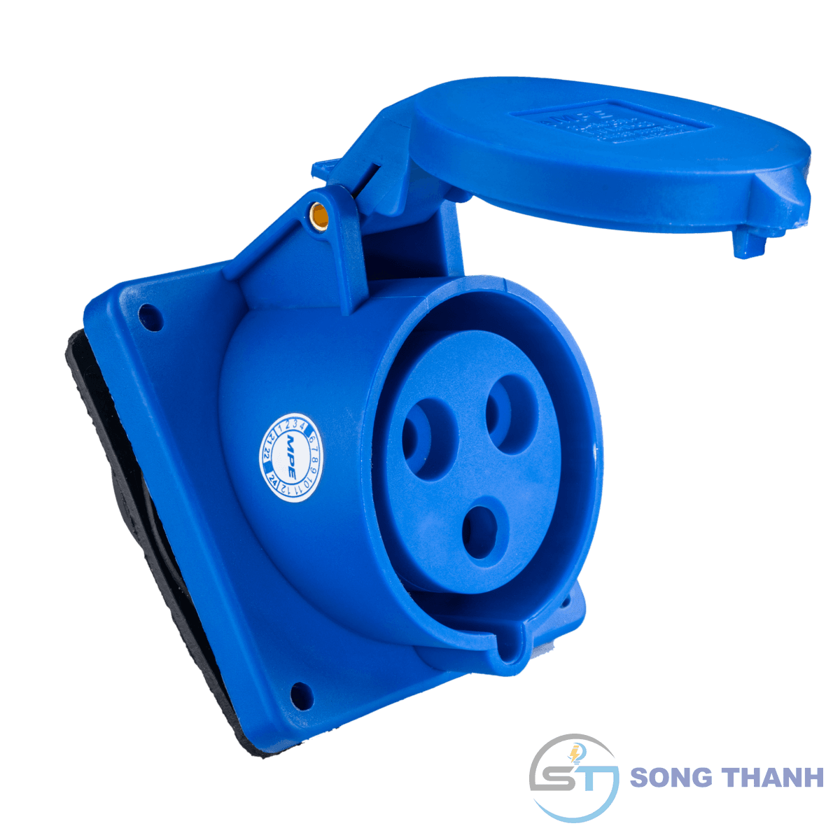Ổ cắm cố định loại xéo 2P+E