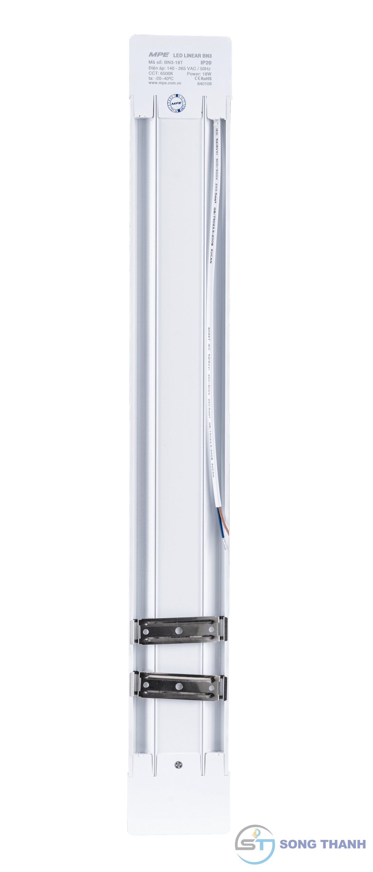 Đèn led bán nguyệt 0.6m, thân nhôm,