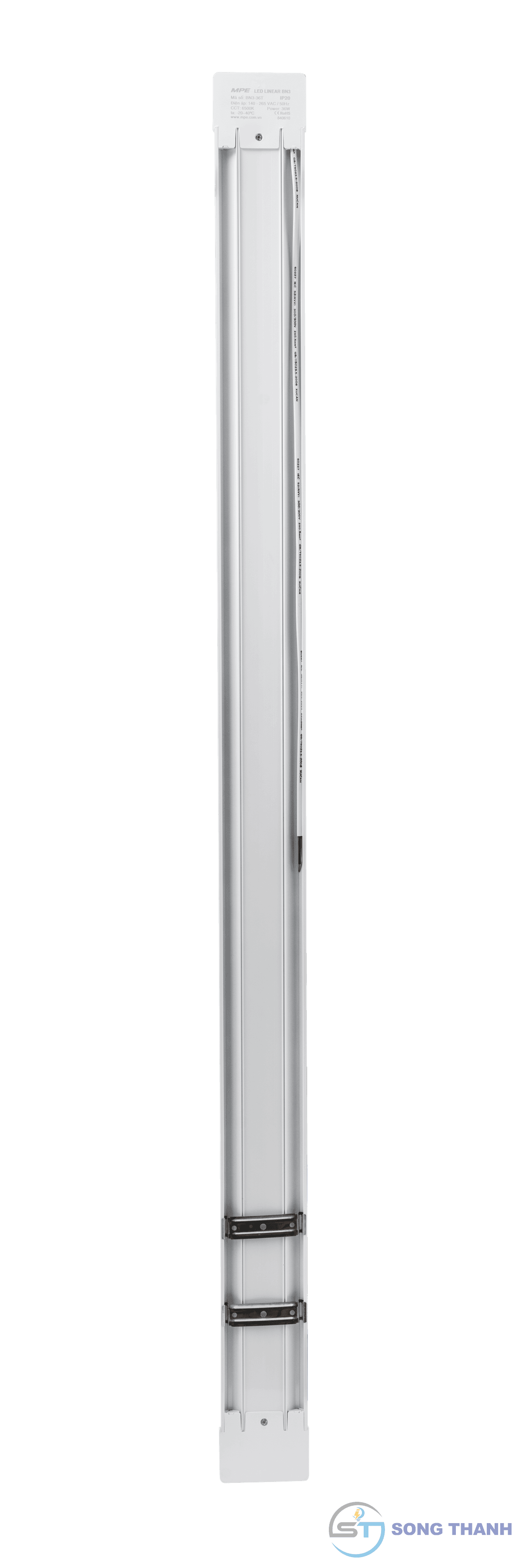 Đèn led bán nguyệt 1.2m, thân nhôm,