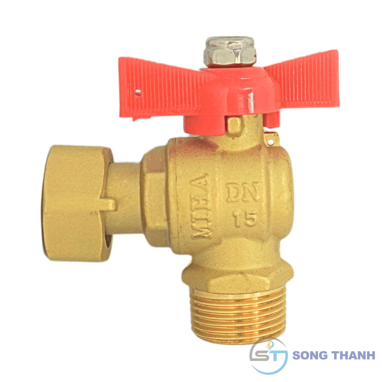 Van góc đồng tay nhựa ABS MIHA - DN15