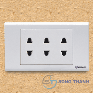 3 ổ cắm 2 chấu