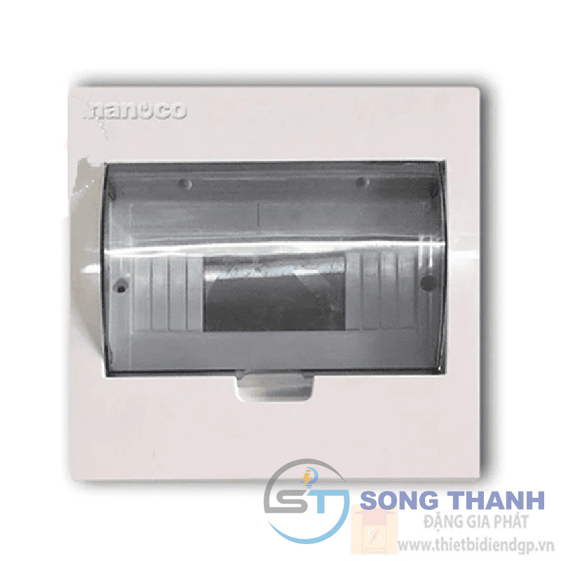 Tủ điện âm tường 8 Module vỏ kim loại