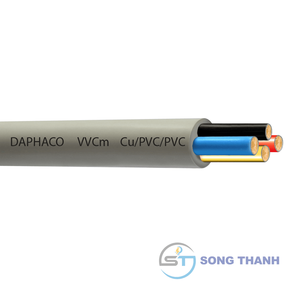 Dây cáp pha mềm 4 lõi, ruột đồng 300V