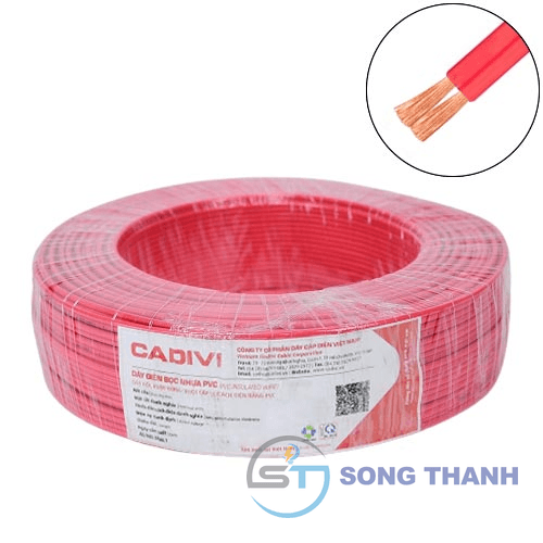Dây điện đôi Cadivi VCmd/LF-2×0.75 mm2 (Đỏ) – 0.6/1KV