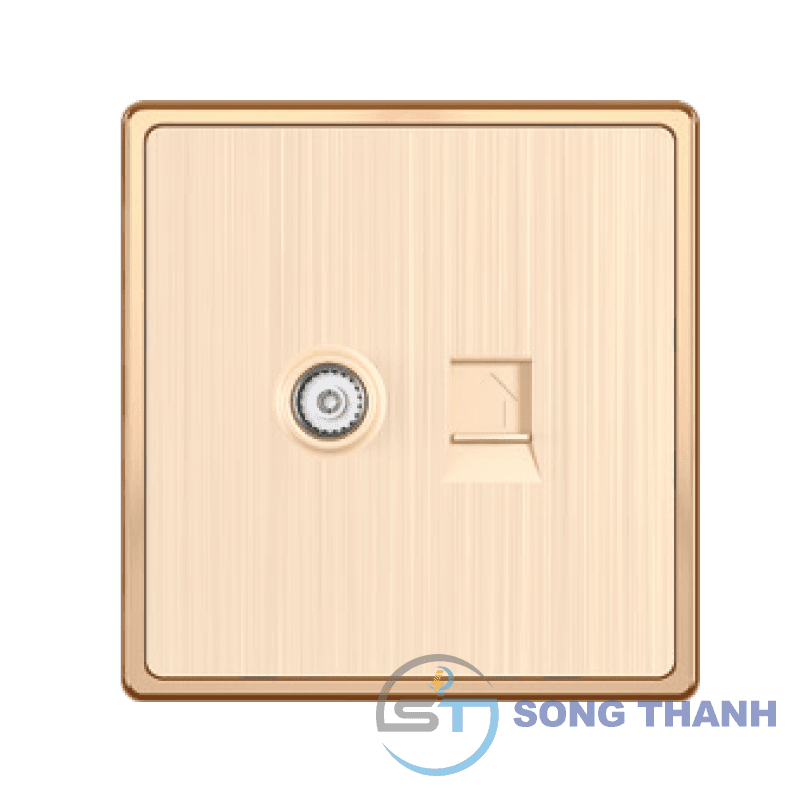 Ổ cắm TV + mạng LAN