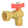 Van góc đồng tay nhựa ABS MIHA - DN15