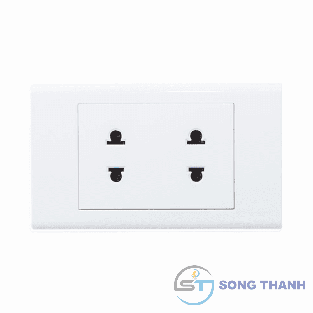 2 ổ cắm 2 chấu 16A