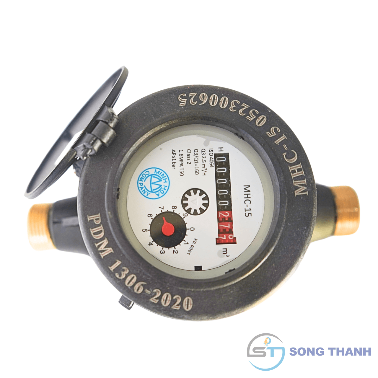 Đồng hồ thân nhựa, loại từ, đa tia, cấp 2 MHC - DN15