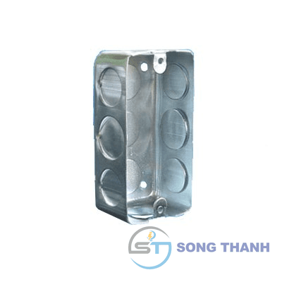 Đế âm chữ nhật đơn kim loại sắt