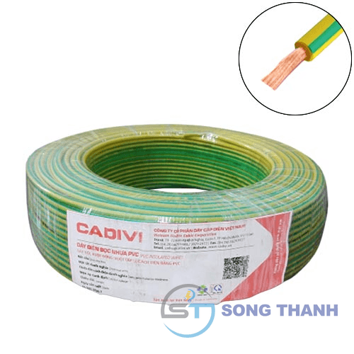 Dây tiếp địa Cadivi VC/LF-10 mm2 (TE) – 0.6/1KV