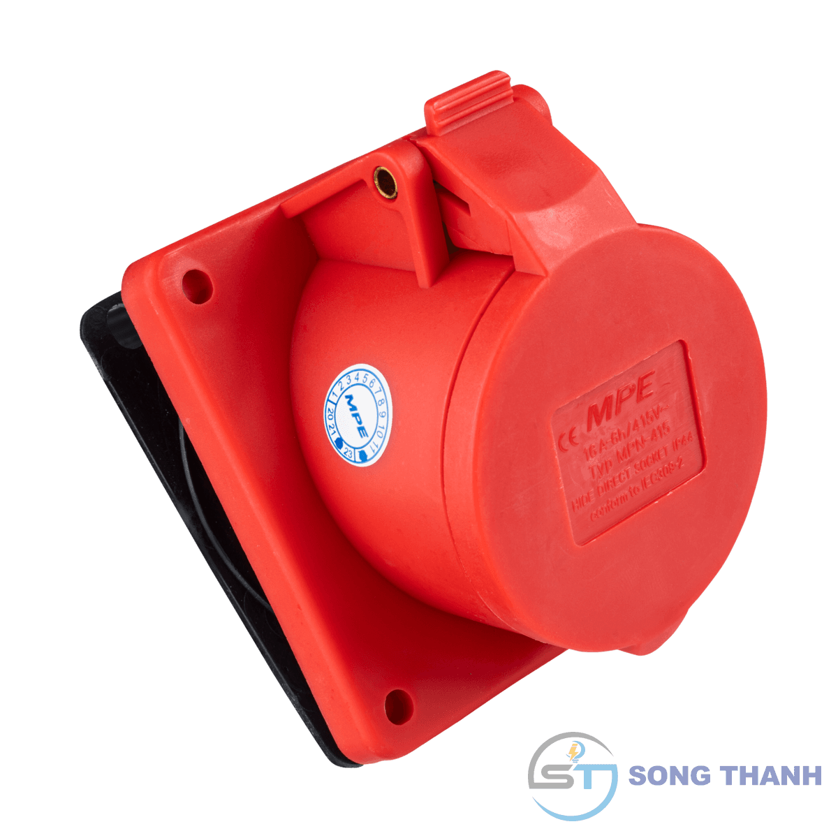 Ổ cắm cố định loại xéo 3P+N+E