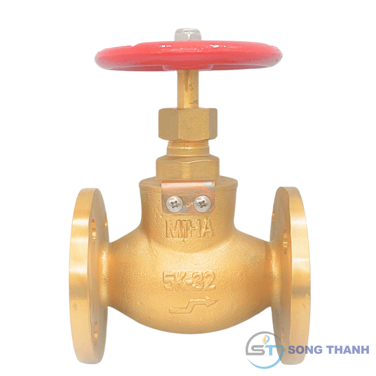 Van cầu đồng mặt bích một chiều MIHA-5K - DN32