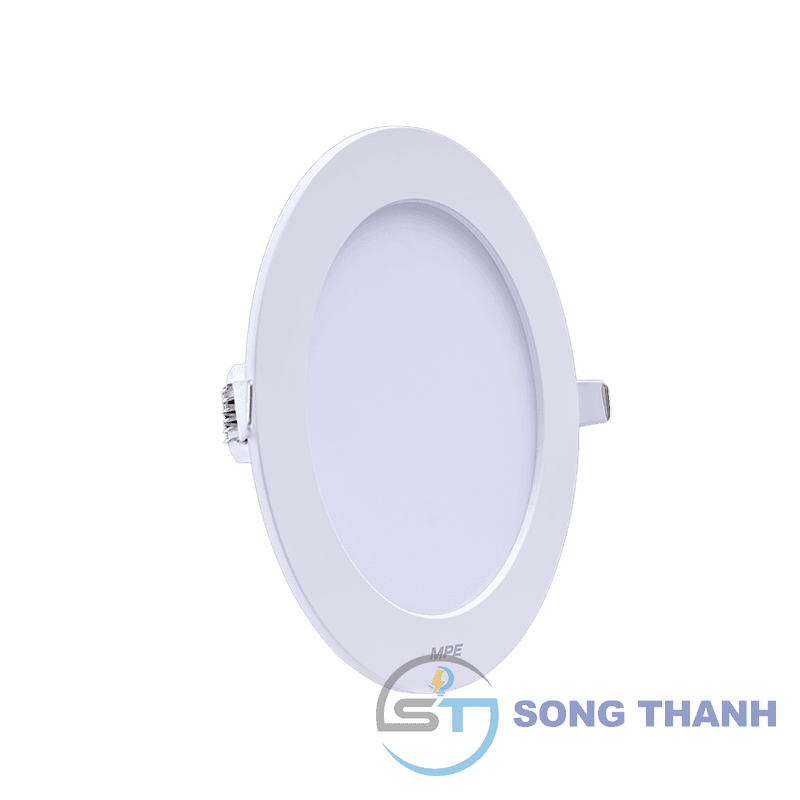 Đèn led panel tròn âm, thân nhựa