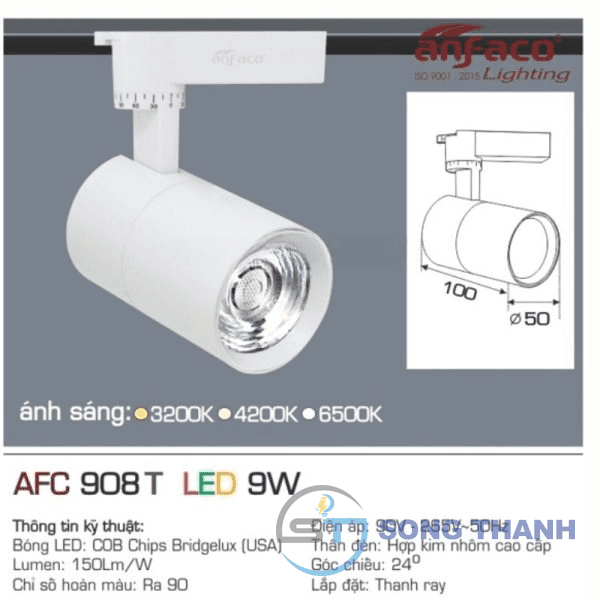Đèn pha ray 908T 9W