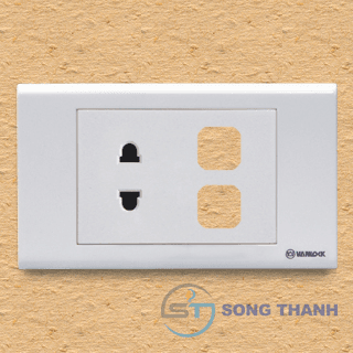 Ổ cắm đơn 2 chấu
