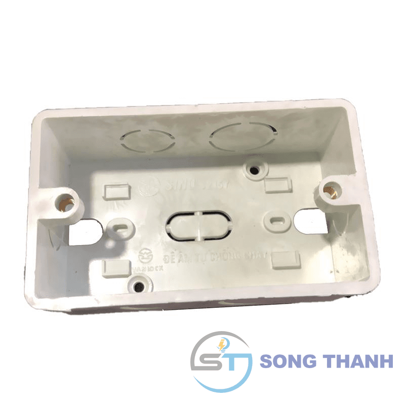 Đế âm chống cháy dùng cho mặt chữ nhật 105x63x40