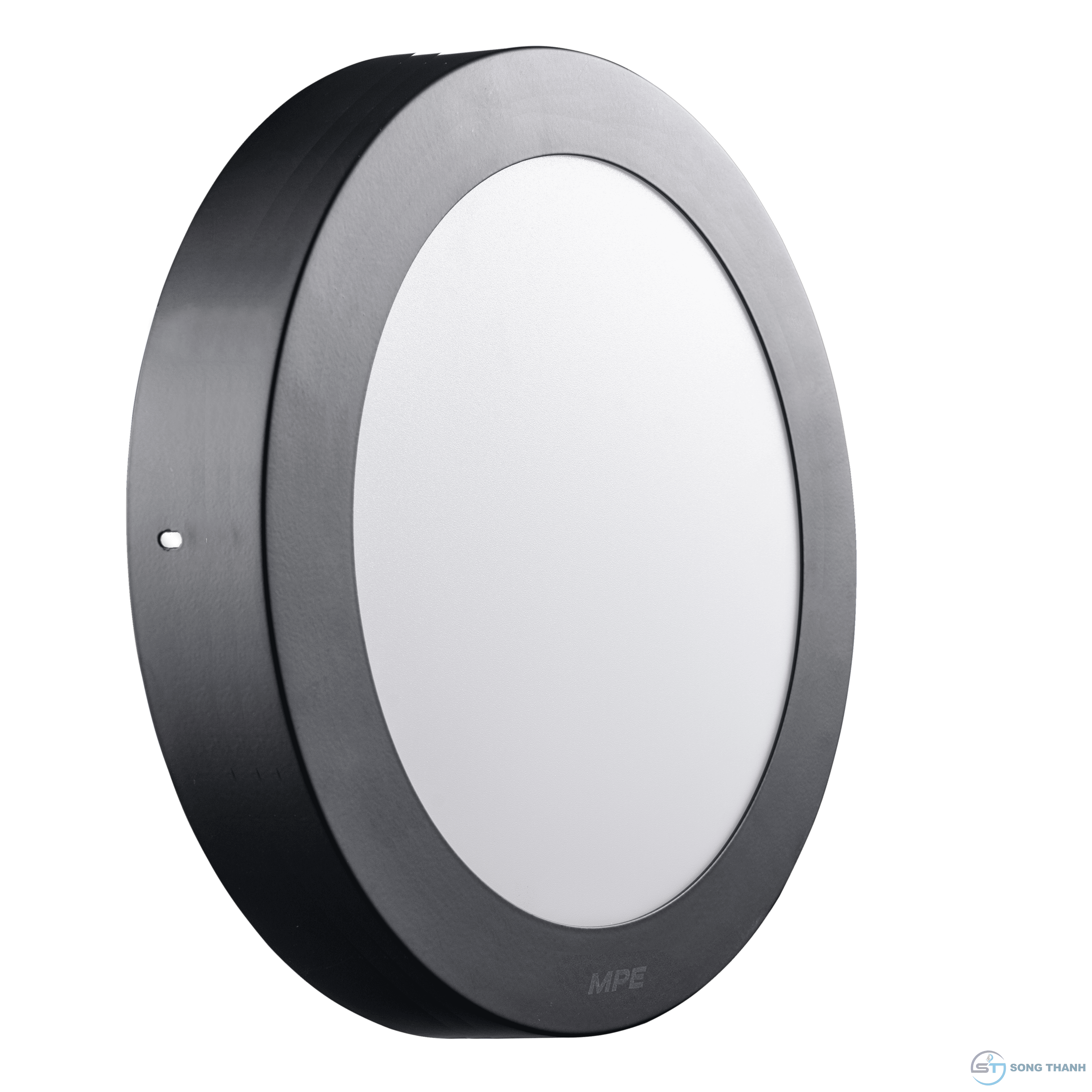 Đèn led panel tròn nổi DOB, thân đen,