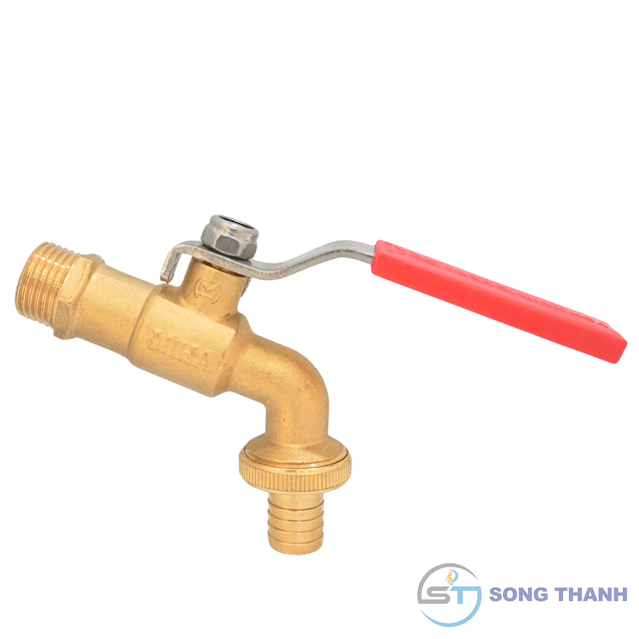 Vòi vườn đồng tay inox MIHA - DN15