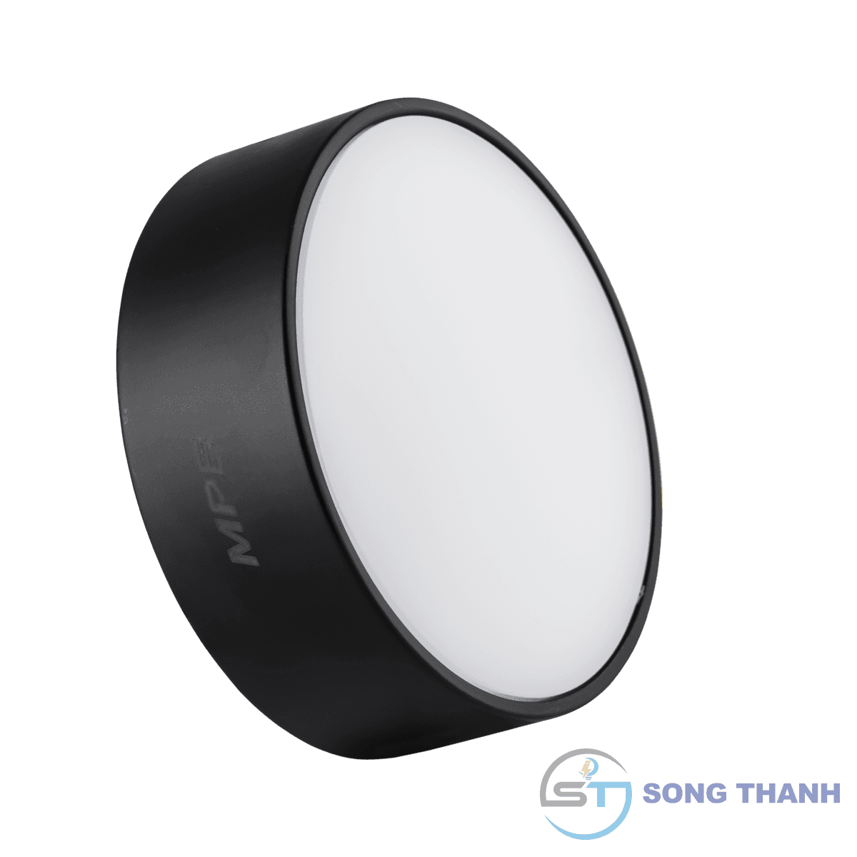 Đèn led downlight tròn nổi, thân đen,
