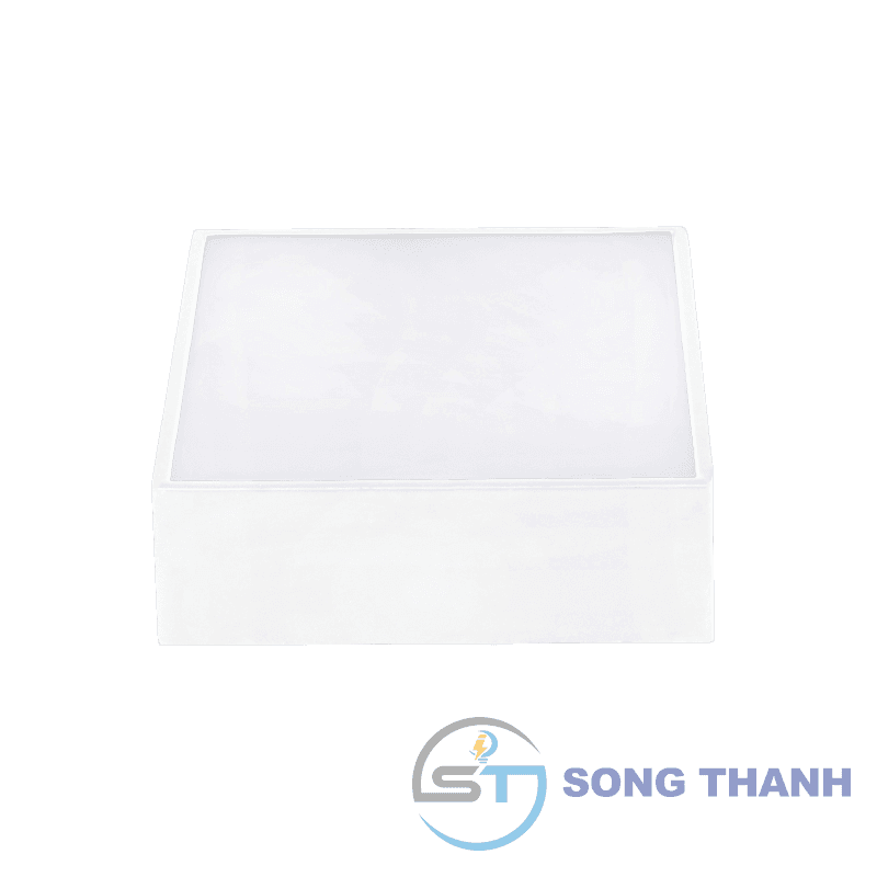 Đèn led downlight vuông nổi thân trắng