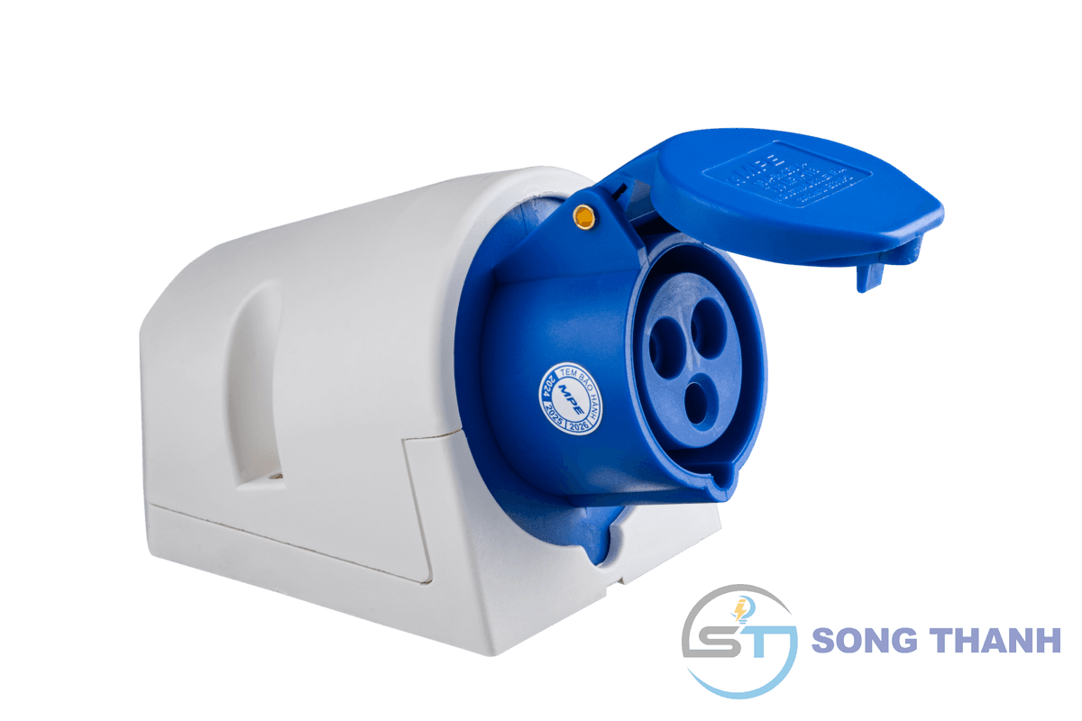 Ổ cắm cố định gắn nổi 2P+E