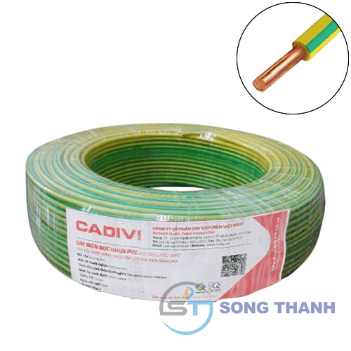Dây tiếp địa Cadivi VC/LF-0.5 mm2 (TE) – 300/500V