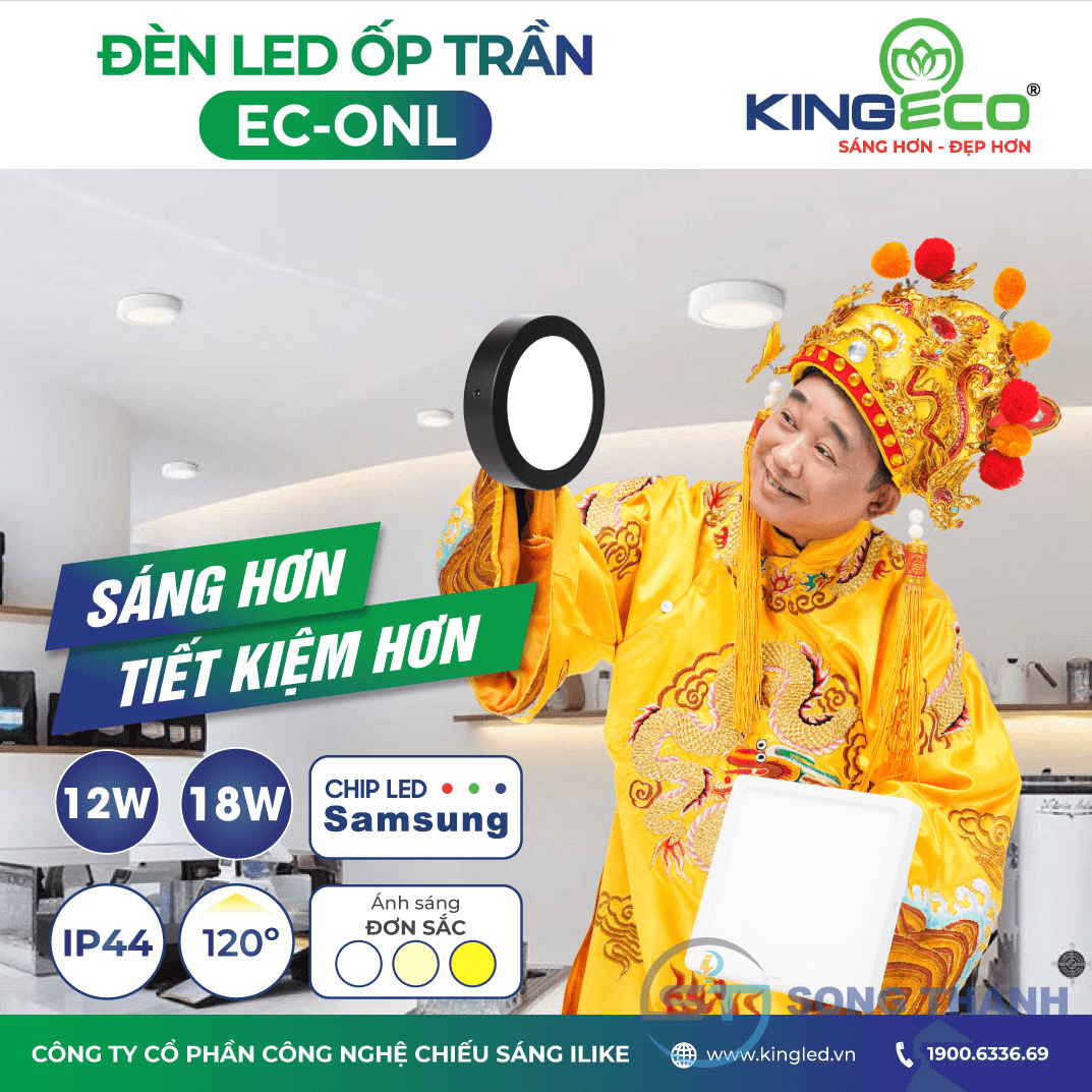Đèn Led Ốp Trần Kingeco - EC-ONL - EC-ONL