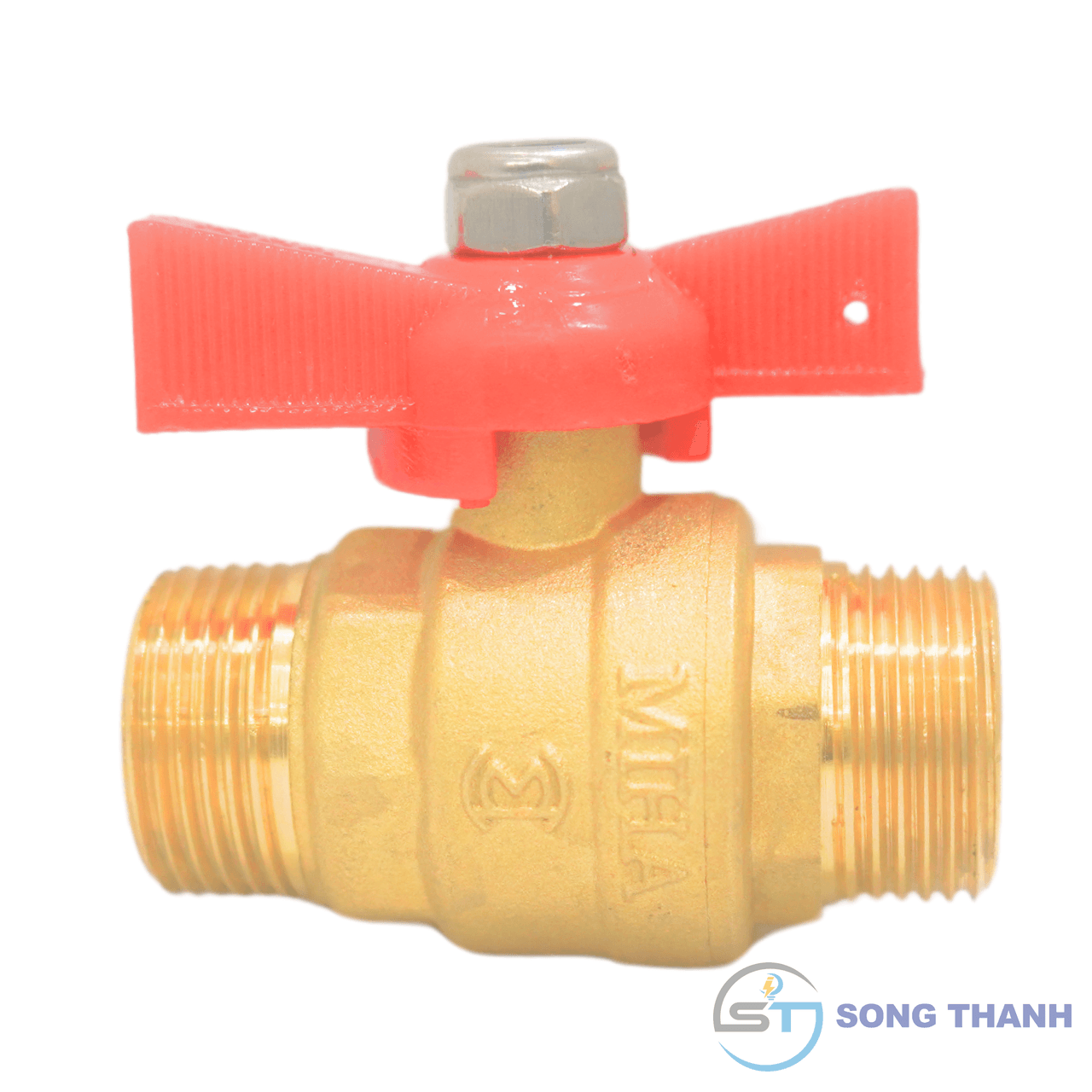 Van bi đồng ren ngoài tay bướm ABS MIHA - DN15