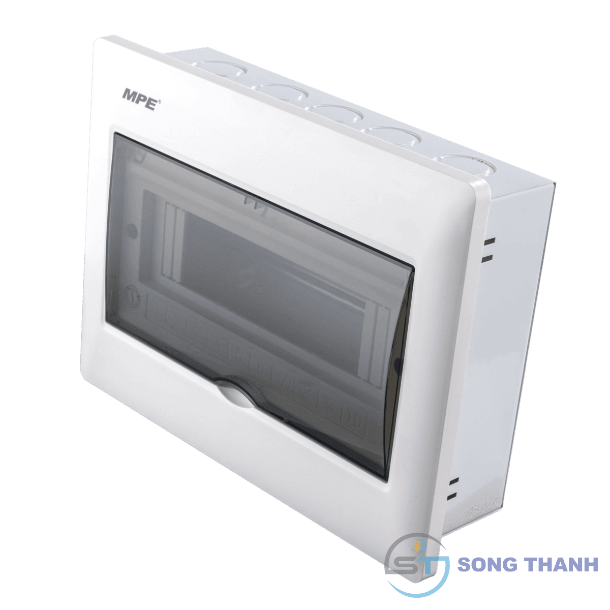 Tủ điện âm tường 10 đường đế sắt
