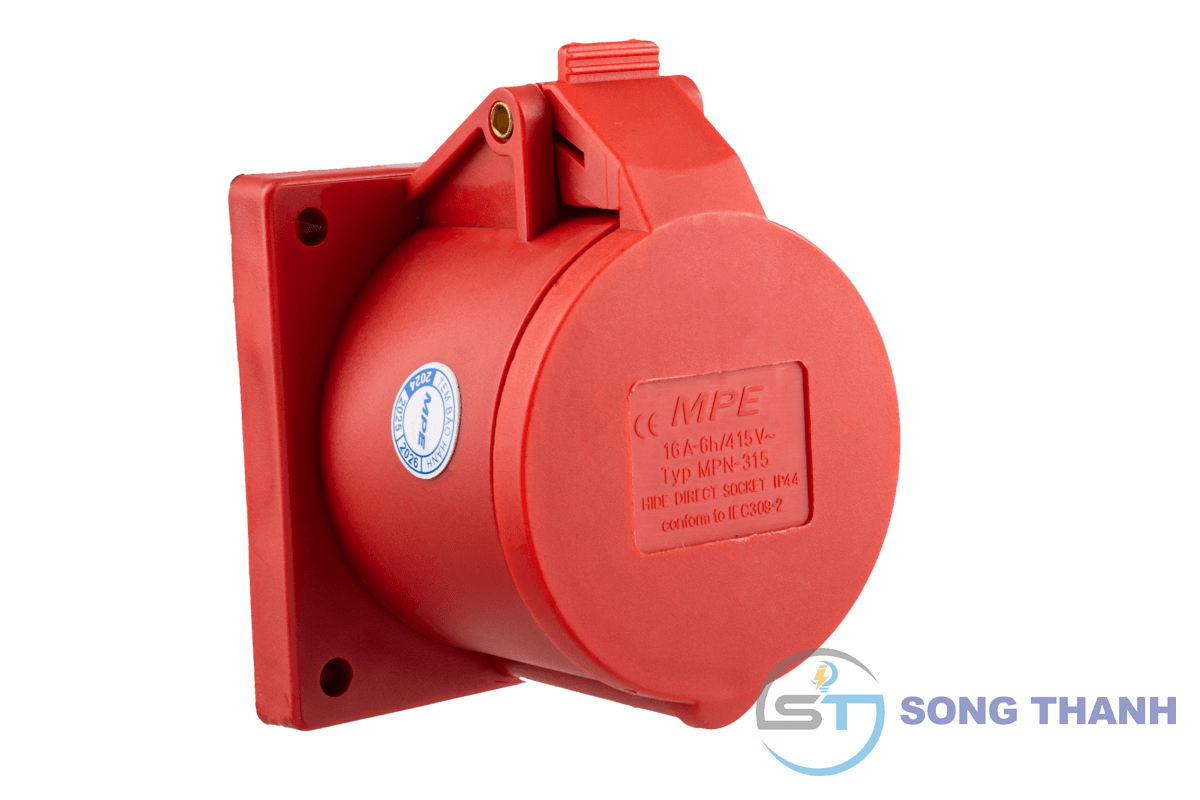Ổ cắm cố định gắn âm 3P+N+E