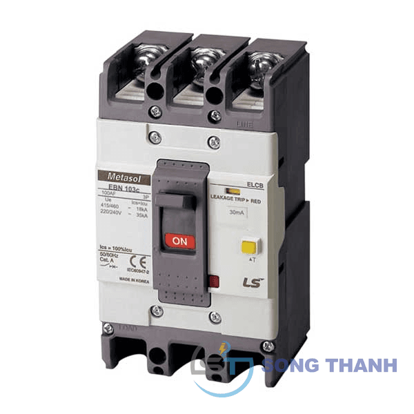 CB khối chống giật 100A 3P 30mA 18kA