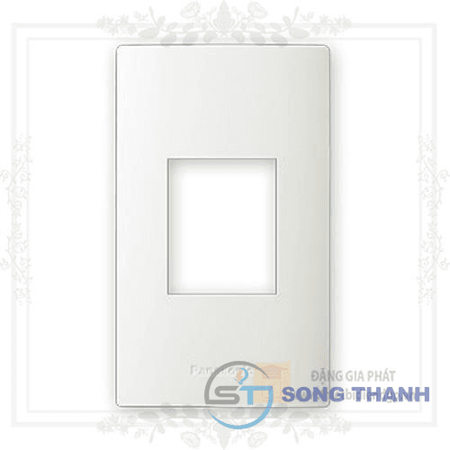 Mặt ổ cắm đôi 3 chấu dành cho MCB 2P màu trắng